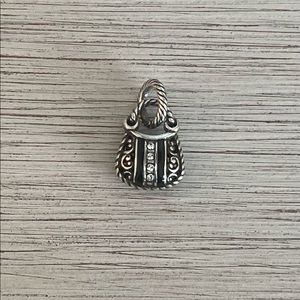 Brighton Purse Handbag Silver and Crystal Charm NWOT